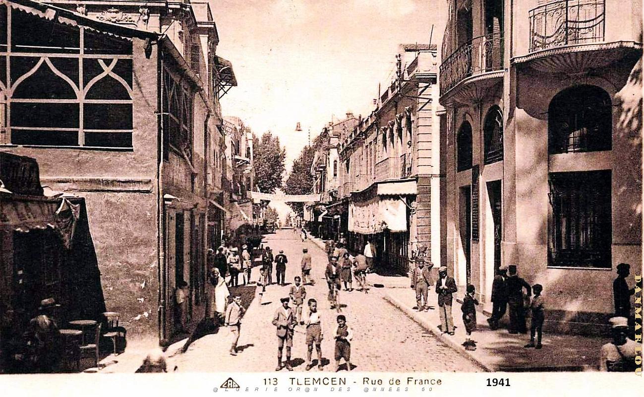 2818- Tlemcen - Rue de France  - 1941.jpg